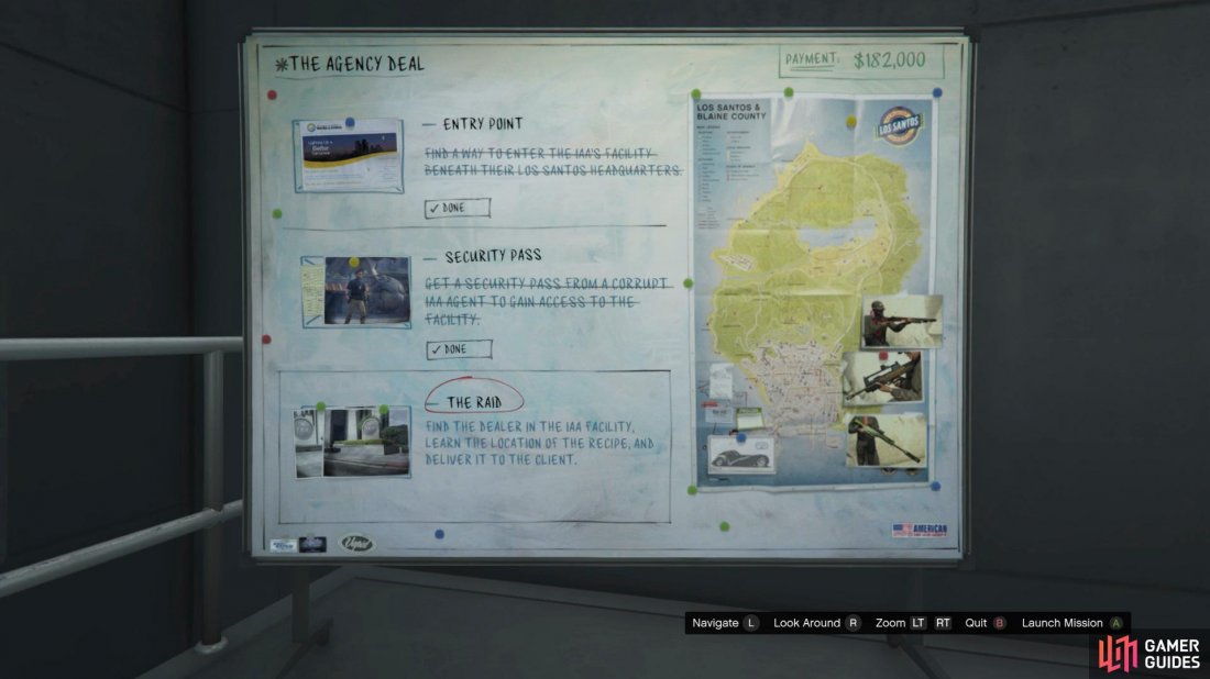 Overview of The Raid mission. 