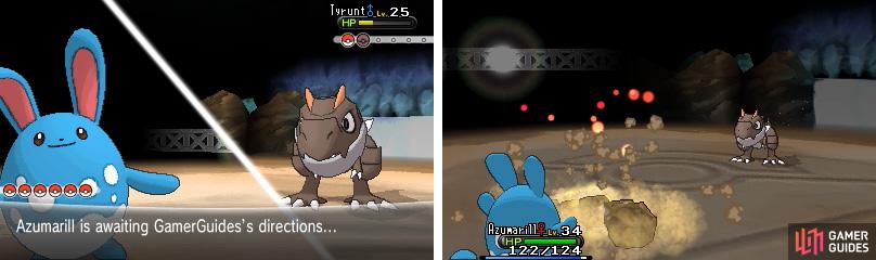 Tyrunt is weak to Fighting, Ground, Steel, Ice, Dragon and Fairy moves.