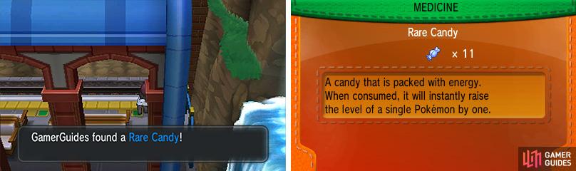 Another Rare Candy to quickly boost the levelling of one of your choice Pokémon!