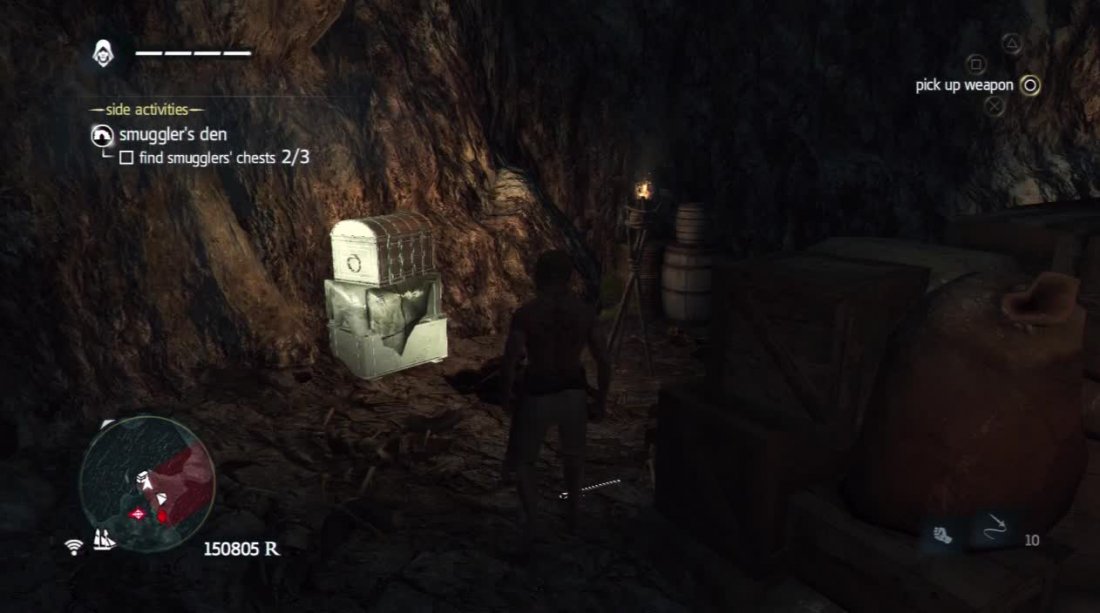 04 Petite Caverne Smugglers Dens Side Quest Walkthroughs Assassin S Creed Iv Black Flag Gamer Guides