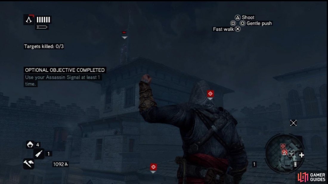 Use your one Assassin Signal to get rid of this pesky, hard-to-reach Templar Rifleman.