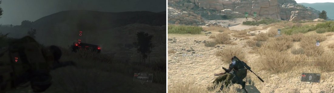 You have the option to either destroy/kill all of the units (left) or extract them all (right) for the Armored Vehicle Side Ops.