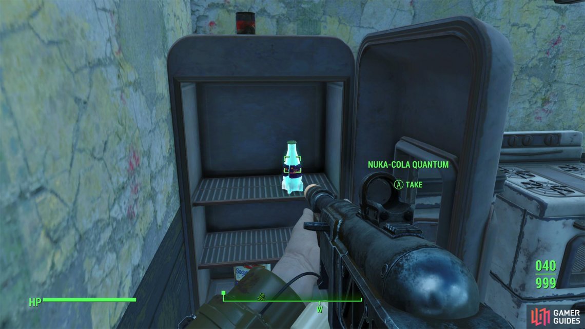 You can find a Nuka-Cola Quantum in a fridge in a house along the outskirts of Concord.
