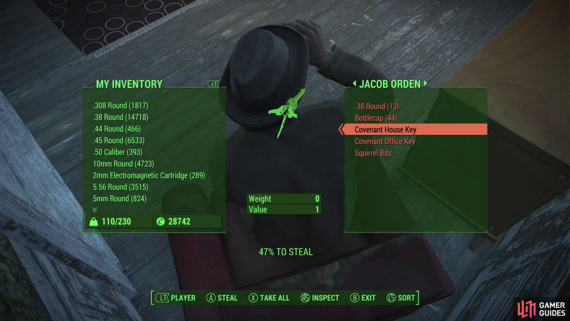 If you can't pick an [Advanced] lock, steal a Covenant House Key from a resident of Covenant.