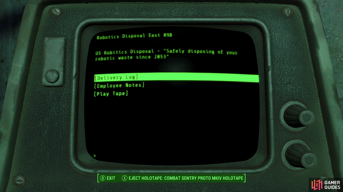 Eject the holotape from the terminal,