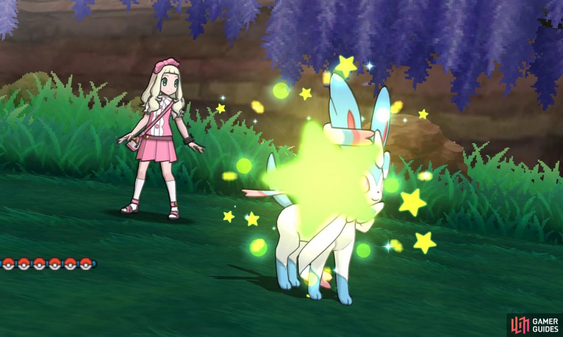 Shiny Sylveon has inverted colors compared to its normal version.