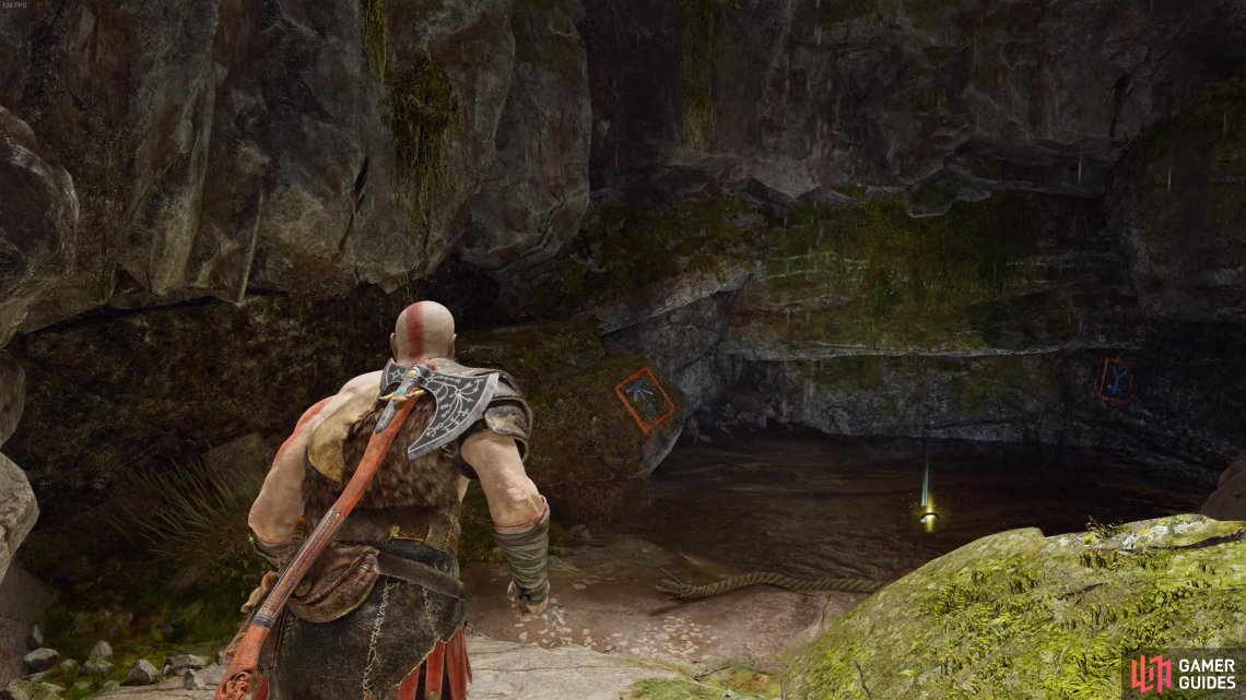 After you pass through the rune door, take a left at the fork to find Artefact.