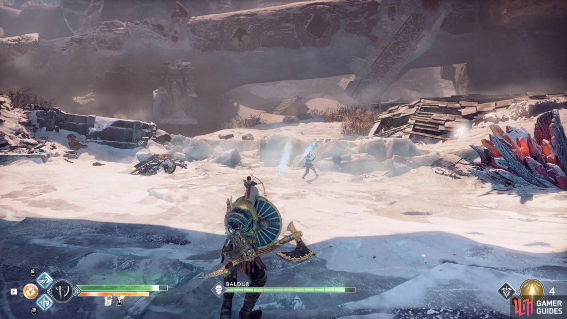 The Ice Shards can be blocked or cast back at Baldur.