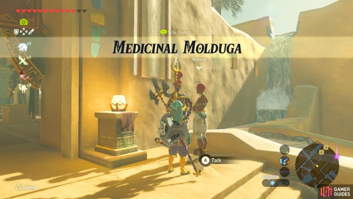 Medicinal Molduga Wasteland Region Side Quests The Legend Of Zelda Breath Of The Wild Gamer Guides