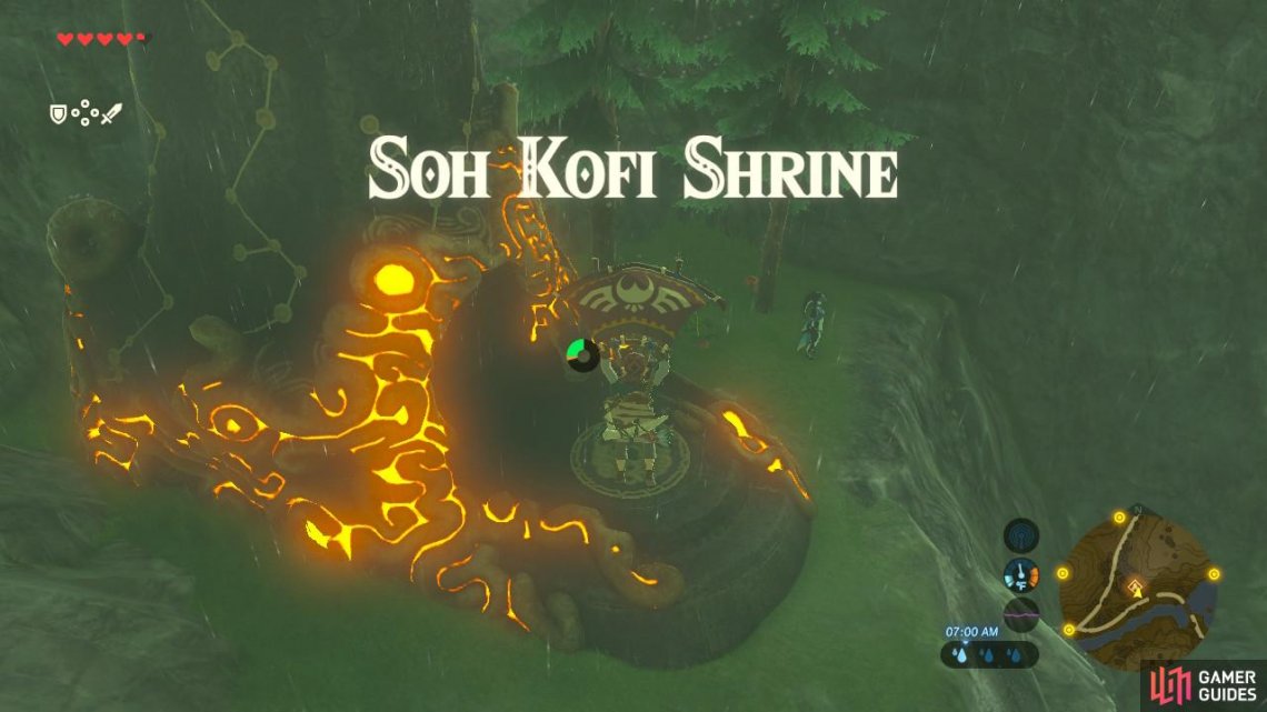 This Shrine is near where Reach Zoras Domain kicks off