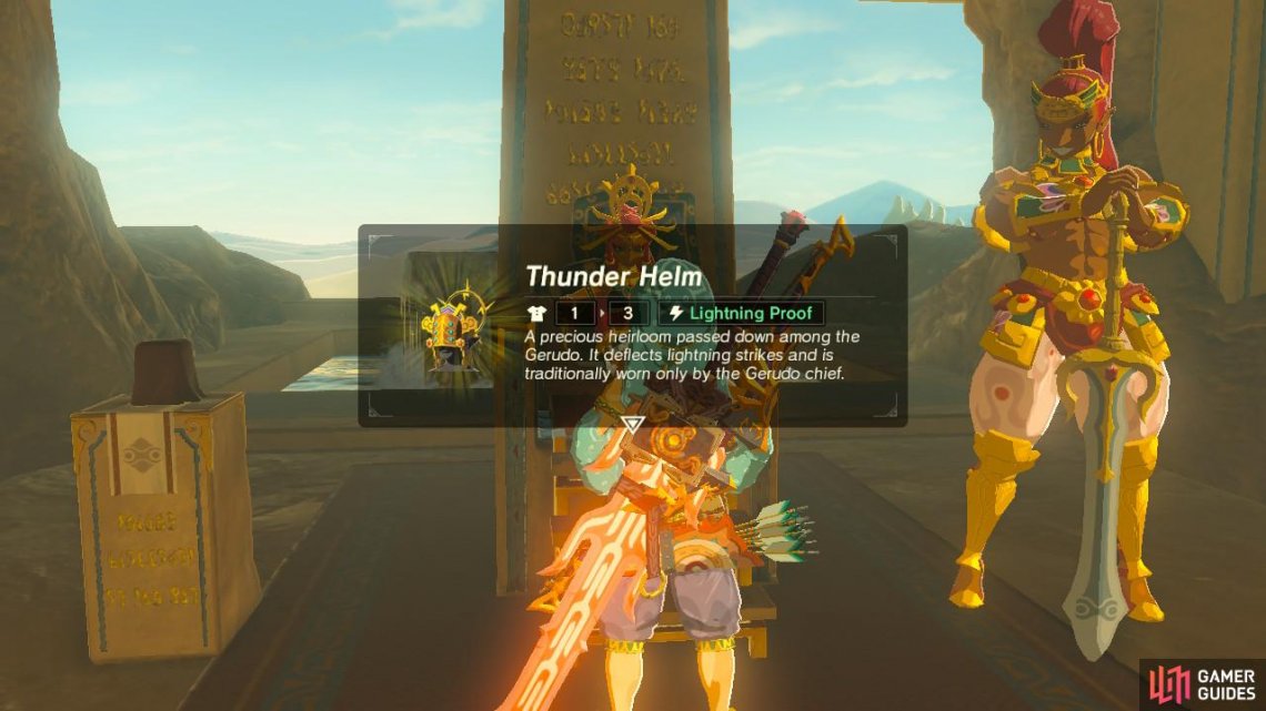 The Thunder Helm - Wasteland Region - Side Quests | The Legend Of Zelda: Breath Of The Wild | Gamer Guides®