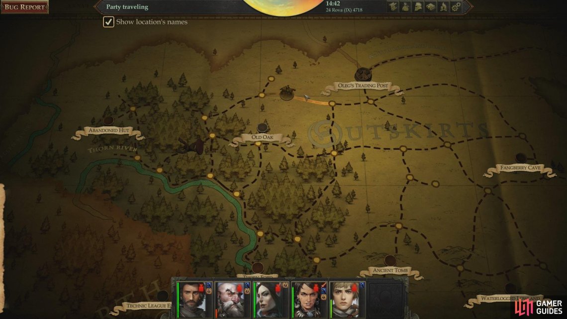 Pathfinder Kingmaker World Map The First Step On The Road To Glory - Prologue - Walkthrough | Pathfinder:  Kingmaker | Gamer Guides®
