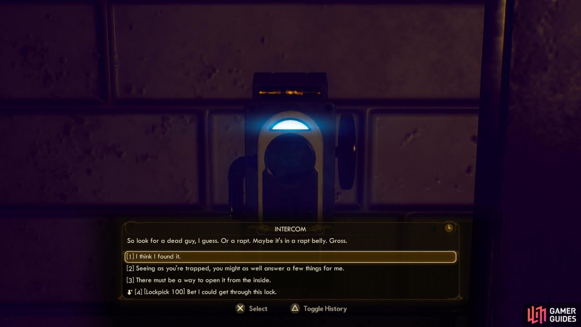 If you picked up the ARMS Building Key earlier you can use it to free Huxley.