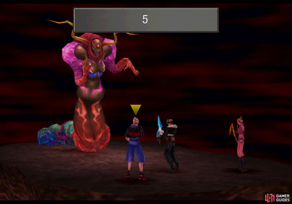 The eleventh Sorceress is far stronger than the others, performing a rather quick countdown