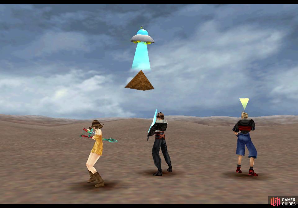 You’ll spot the UFO at various locations, including at Kashkabald Desert