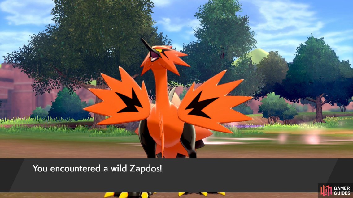 Galarian Zapdos at the Wild Area - Walkthrough - The Crown Tundra (DLC