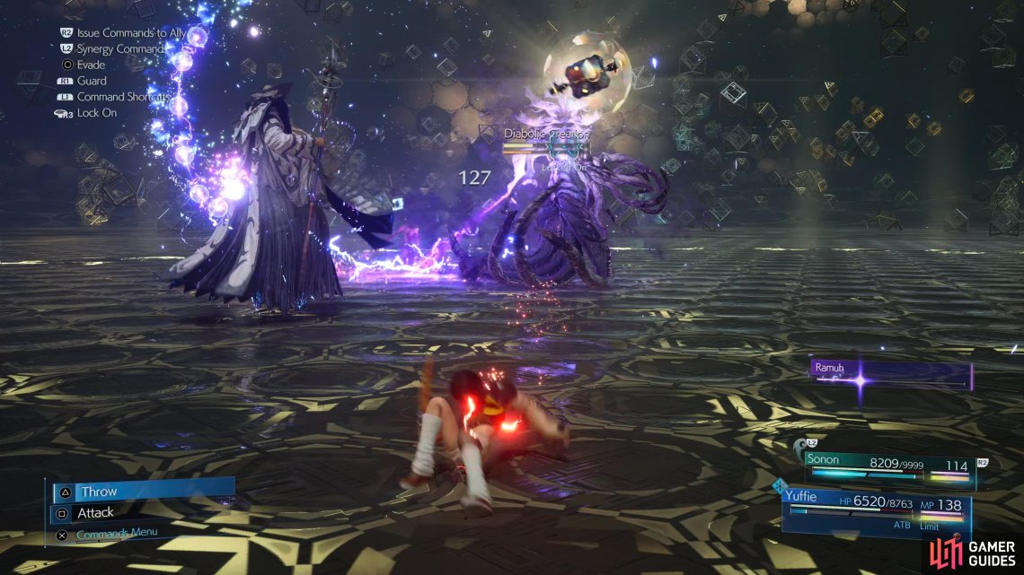 Make use of Ramuh in the final battle against the Projector