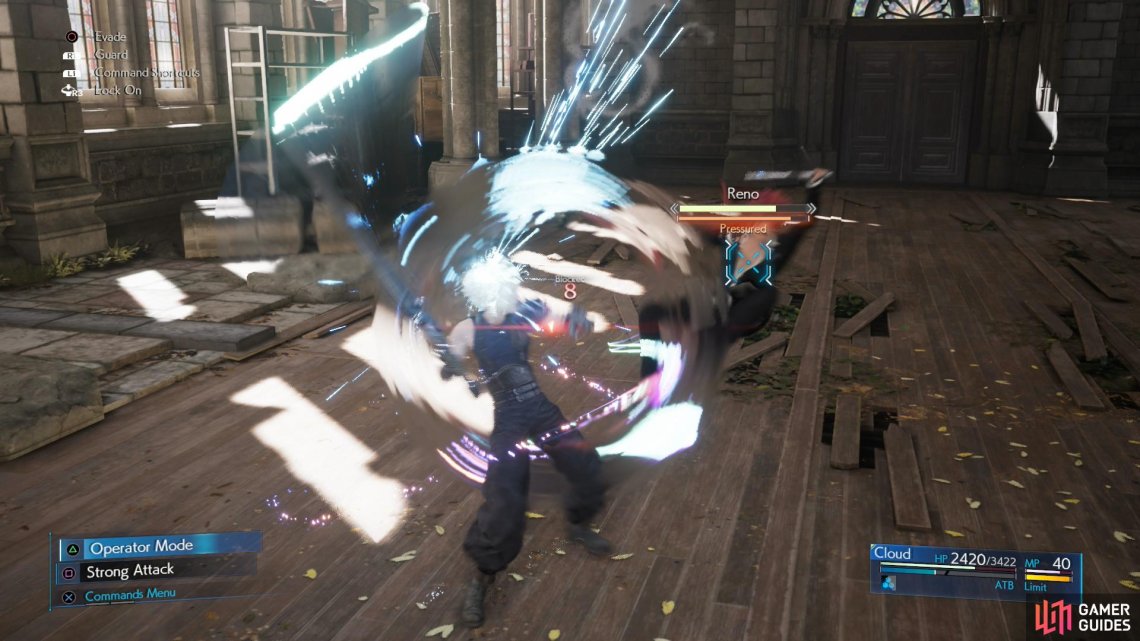 Reno, despite his acrobatics, can be countered with Punisher mode easily enough.