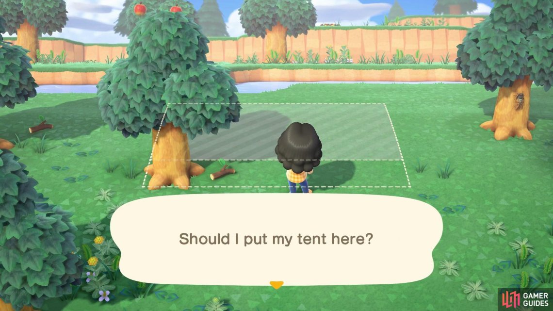 The tree is in the way of your tent