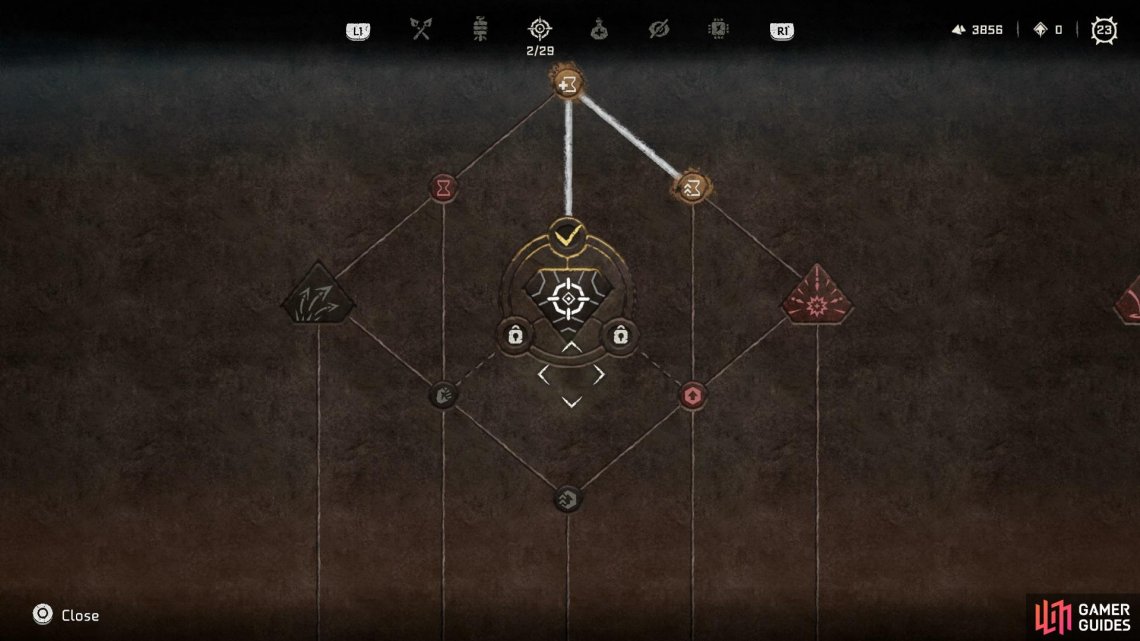 Valor Surges are the big nodes on the skill trees