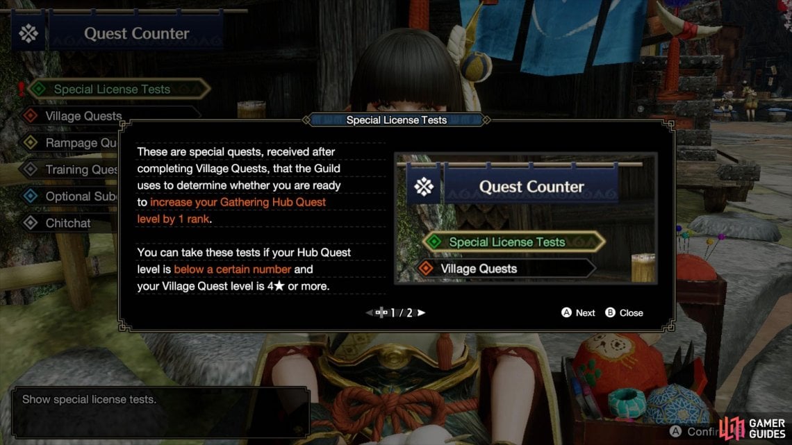 You’ll get this tutorial after finishing three 4-star Village Quests while at HR1.