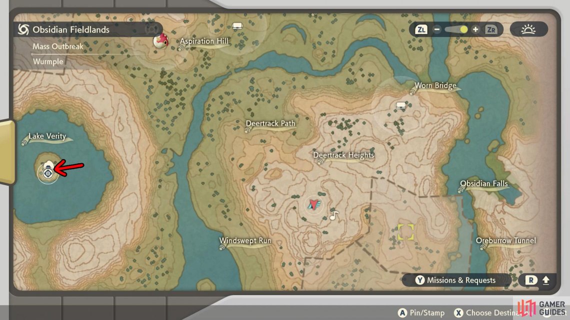 Lake Veritys location, in case you missed it.