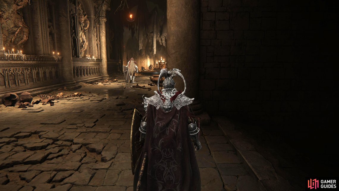 Take out the first Banished Knight in the corridor before you head into the next room.