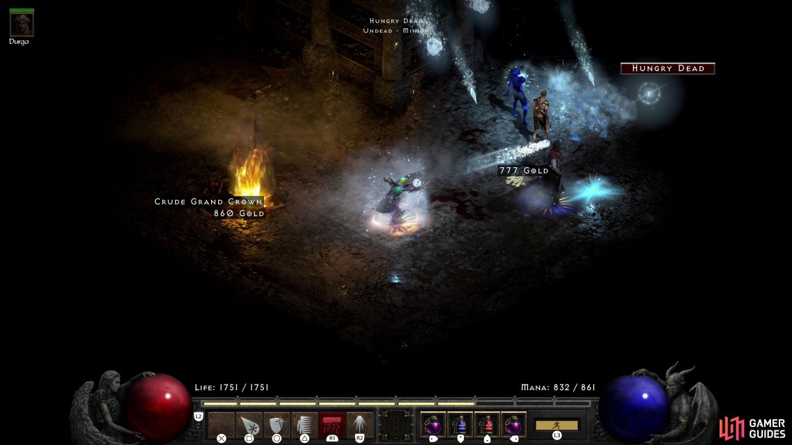 The Mausoleum is full of lethargic, lightning-immune undead - easy to dispatch for most characters.