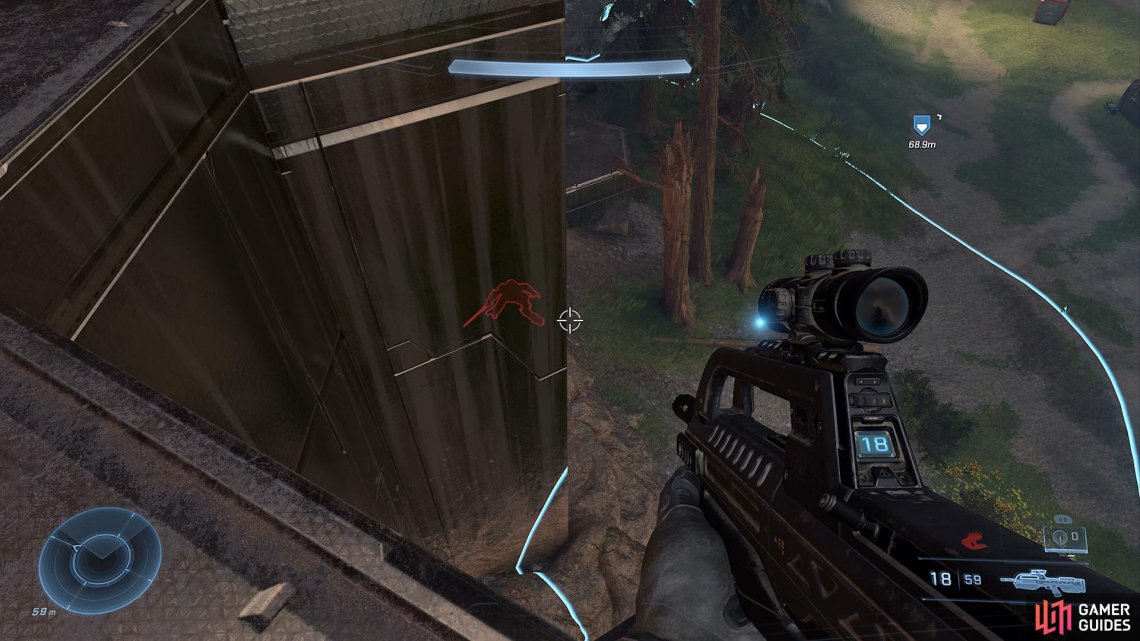 Use the Threat Sensor to locate the enemies