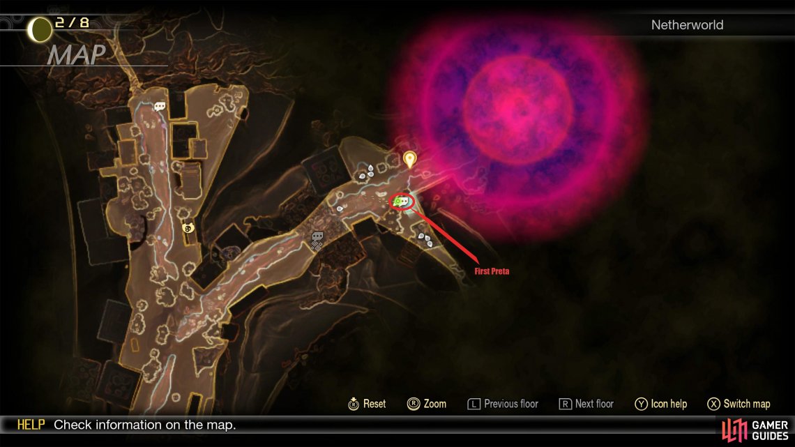 You can find the first Preta southeast of the main quest objective.