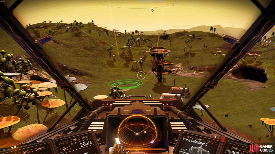 You can scout the Holo-Terminus as you fly above the planets surface.