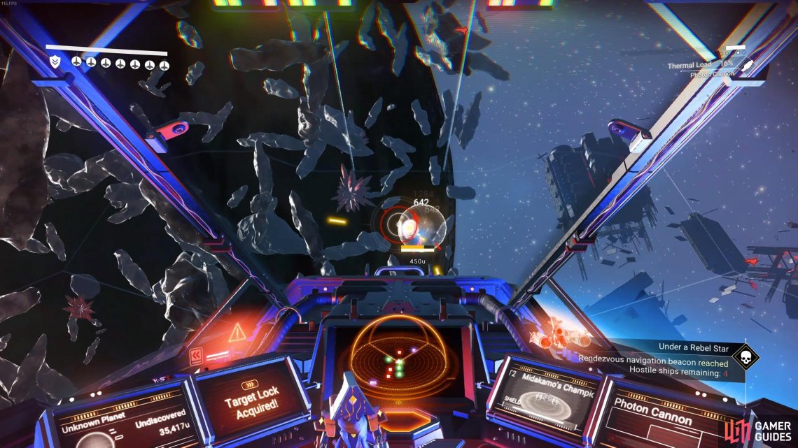 Be sure to keep S held when you encounter enemy Starships to maintain a target lock on them.