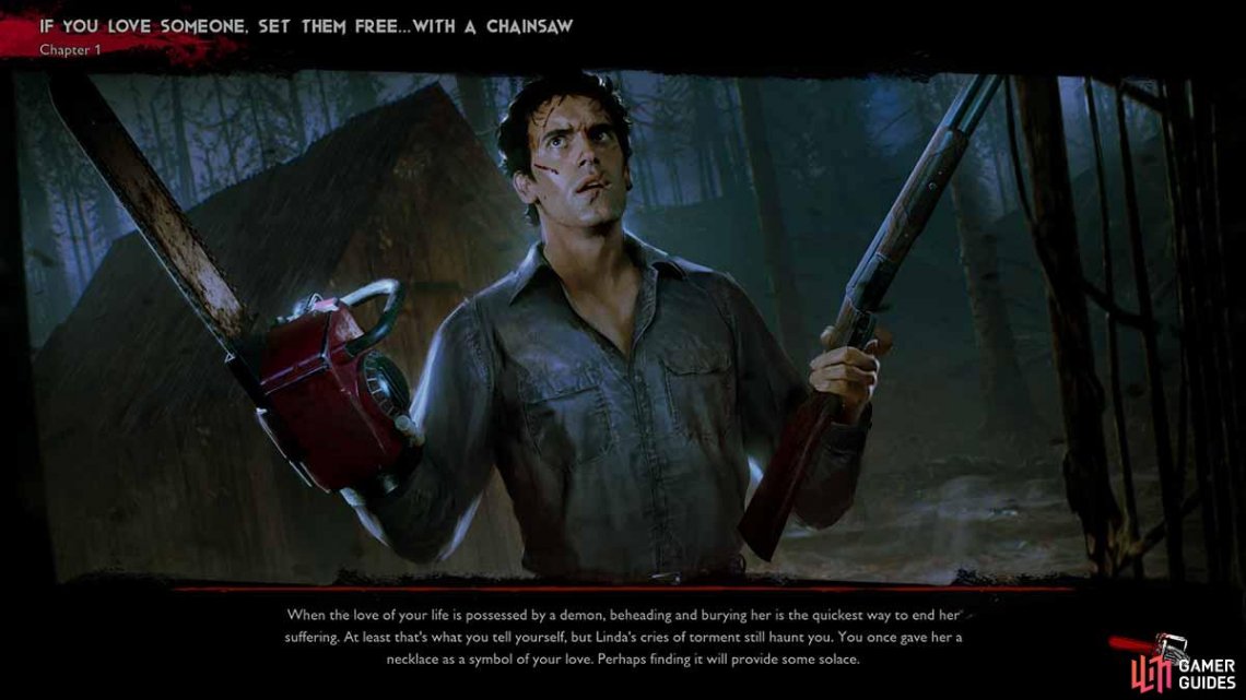 Evil Dead Mission 1 sees ash look to finally deal with Lindas head.