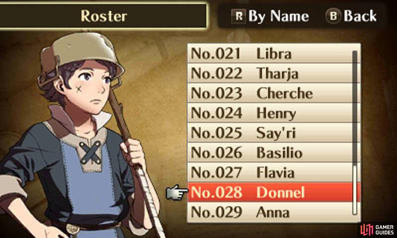 Donnel Main Characters Part 1 Character Guide Fire Emblem Awakening Gamer Guides