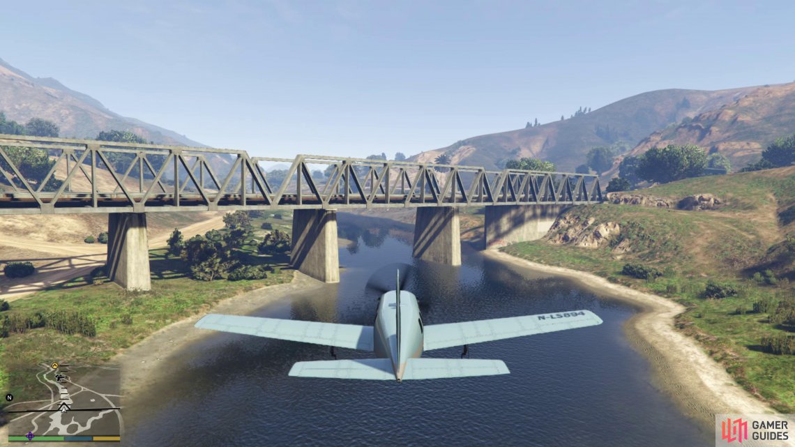 Make sure to fly under a bridge on the way to the airfield