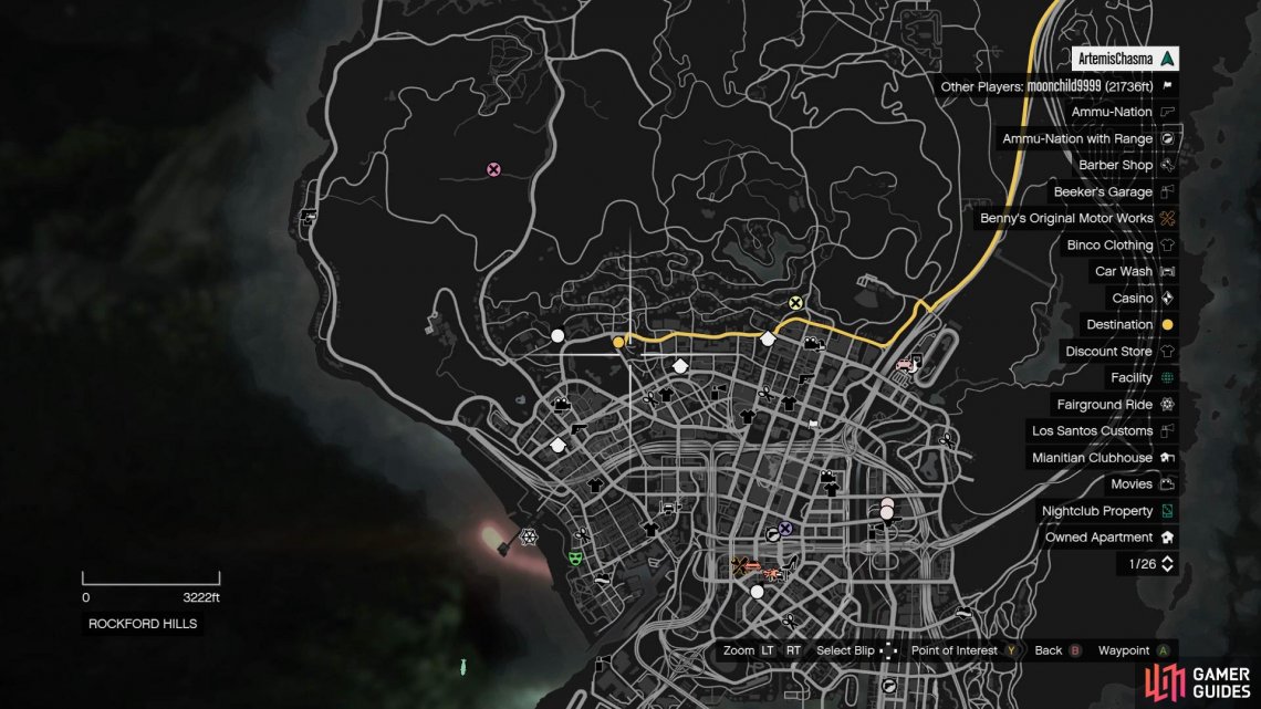 Head to location marked on your map