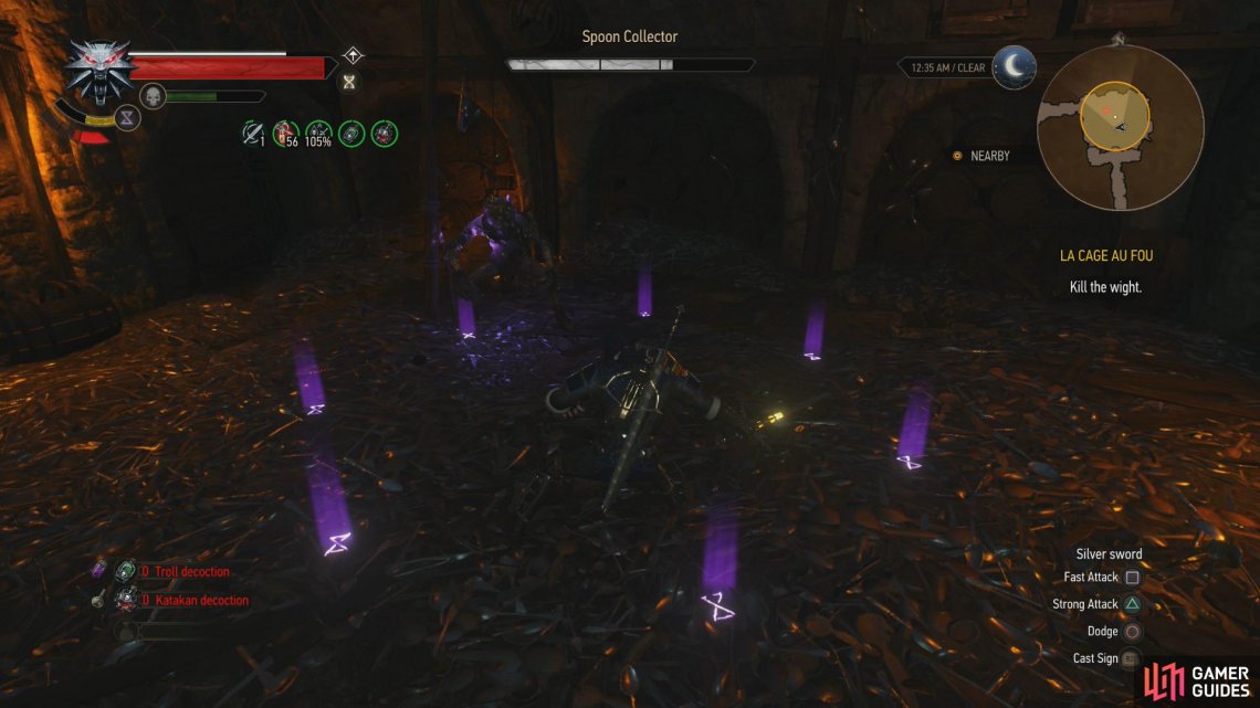 Use Yrden to limit the wights movements,