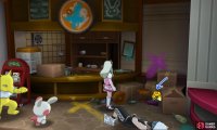 077: Inside the abandoned Pokemon Center, near the cafe.