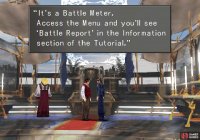 Talk to Cid after graduating and he’ll give you the Battle Meter