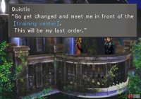 After Squall escapes from the dance floor, Quistis will corner him with an odd order