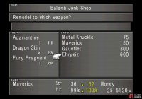 which in turn can be used to create Zell’s ultimate weapon, Ehrgeiz - otherwise difficult for low-level players to obtain.