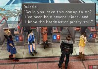 When you arrive, Quistis will suggest you leave the talking to her