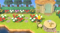 You can use the dirt path design to create small flower beds