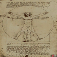 The real Academic Painting looks exactly like the DaVinci piece