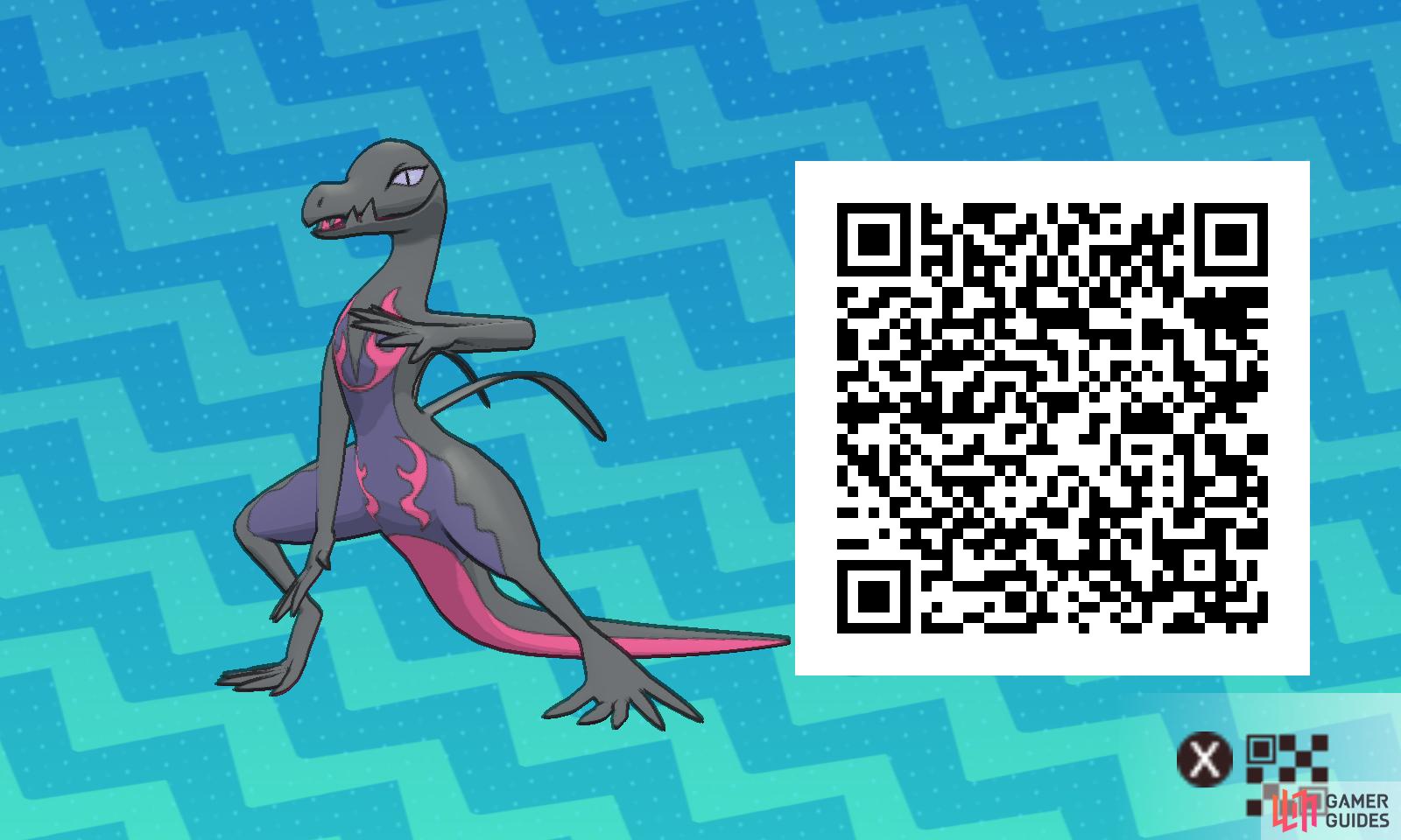 pokemon ultra sun qr codes