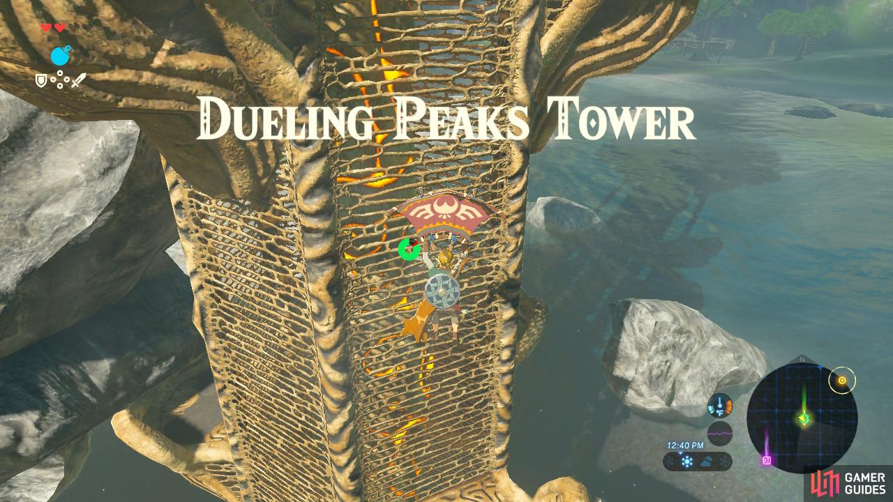 Dueling Peaks Tower - Dueling Peaks Region - Towers and Shrines | The Legend of Zelda: Breath of ...