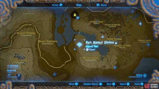 Here is the specific location of the Keh Namut Shrine