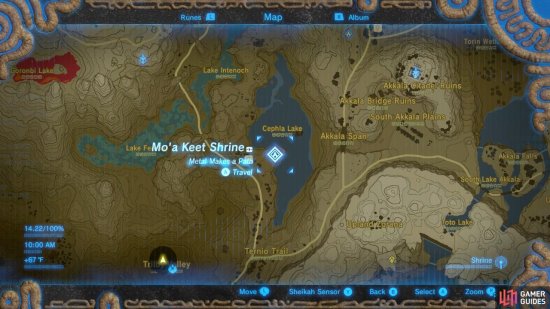 Here is the specific location of Moa Keet Shrine