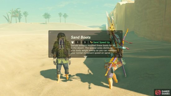 You will be gifted the Sand Boots as promised