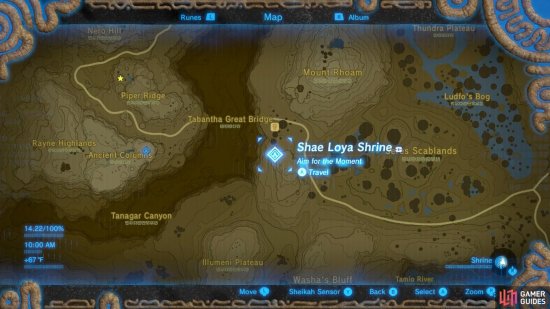 Here is the specific location of the Shae Loya Shrine